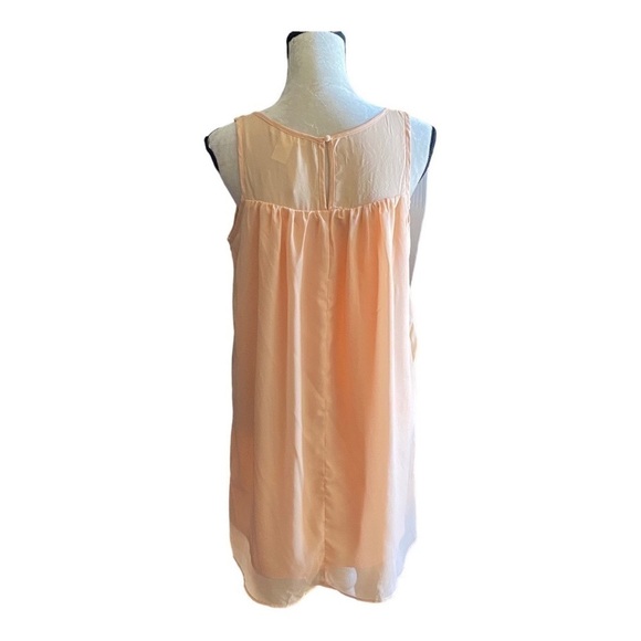 NWOT-PINKLICIOUS-PEACH COLOR DRESS-SIZE SMALL - Picture 6 of 9